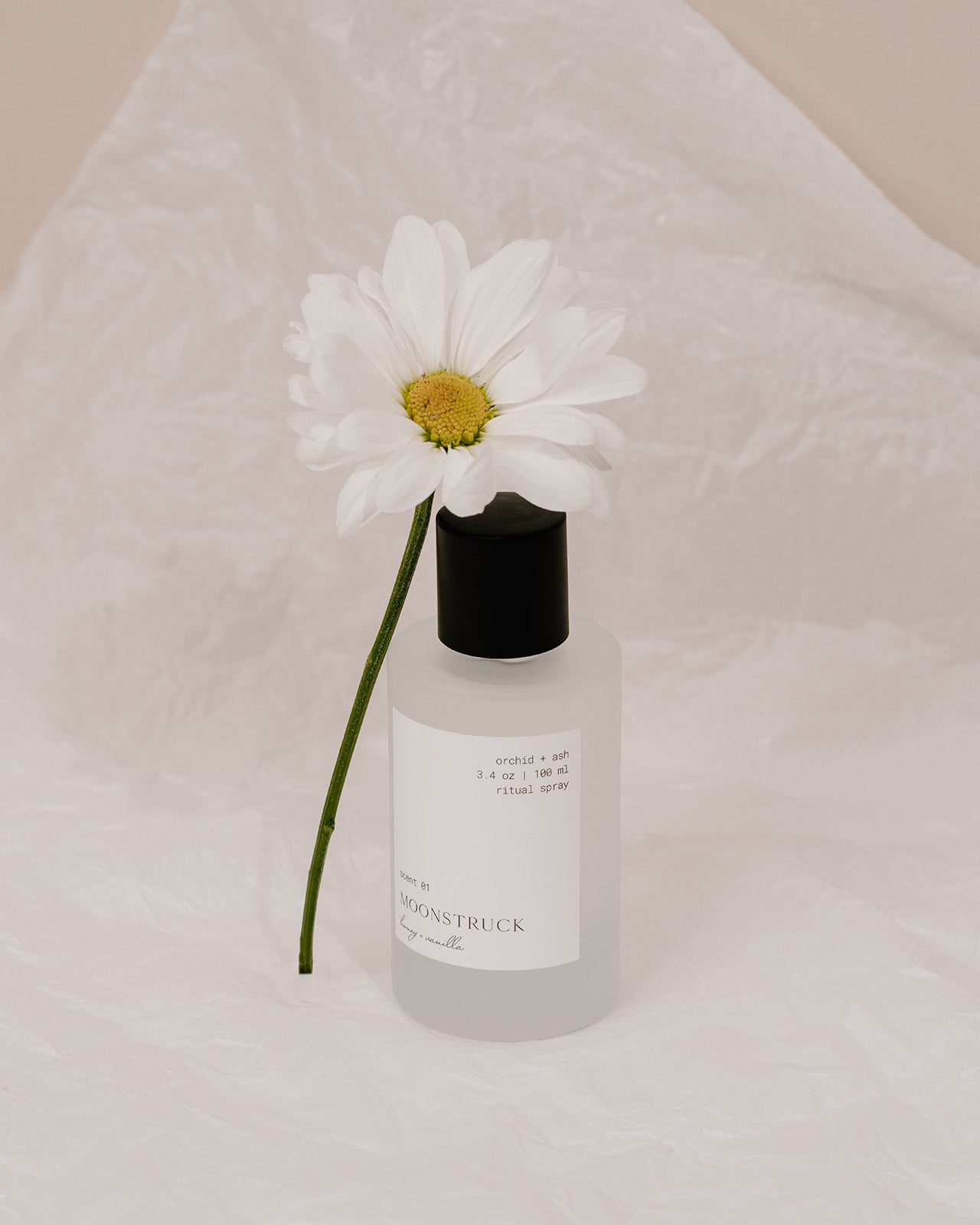 The sweet and rich scent of honey blends seamlessly with the creamy and velvety aroma of vanilla bean to create a truly indulgent experience.   Top: Honey Middle: Fresh Coconut Base: Vanilla Bean  3.4 oz | 100 ml  Taking traditional room + linen spray one step further, our Ritual Spray invites you to turn your every day moments into your most looked-forward to, sacred rituals.  Simply shake + spritz whatever makes your heart the most happy.