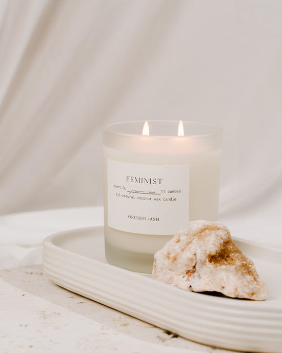 FEMINIST Natural Candle - Orchid + Ash